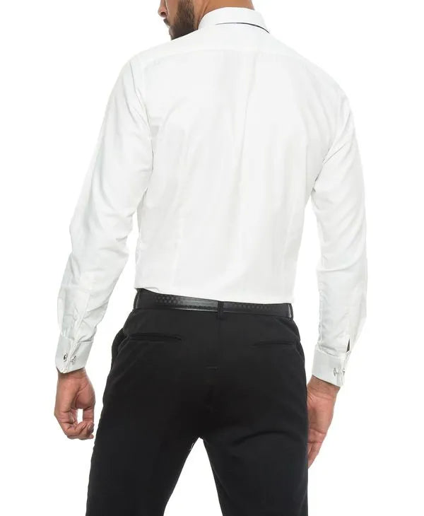 Camisa Corbata para Mancornas