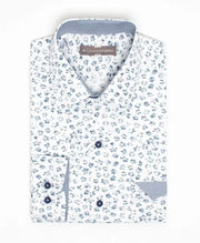 Camisa Sport Bridport Blanca Estampada