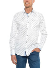 Camisa Sport Whidam Blanca Estampada