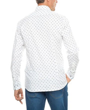 Camisa Sport Whidam Blanca Estampada