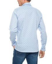 Camisa Sport Stalham Azul Estampada