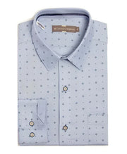 Camisa Sport Stalham Azul Estampada