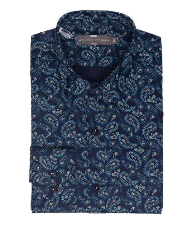 Camisa Sport Hendrix Estampado Paisley en 2 Colores