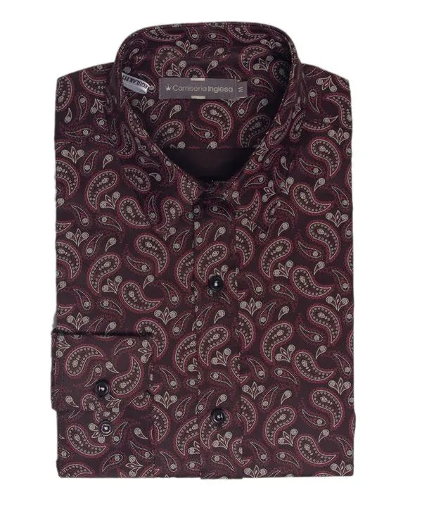 Camisa Sport Hendrix Estampado Paisley en 2 Colores