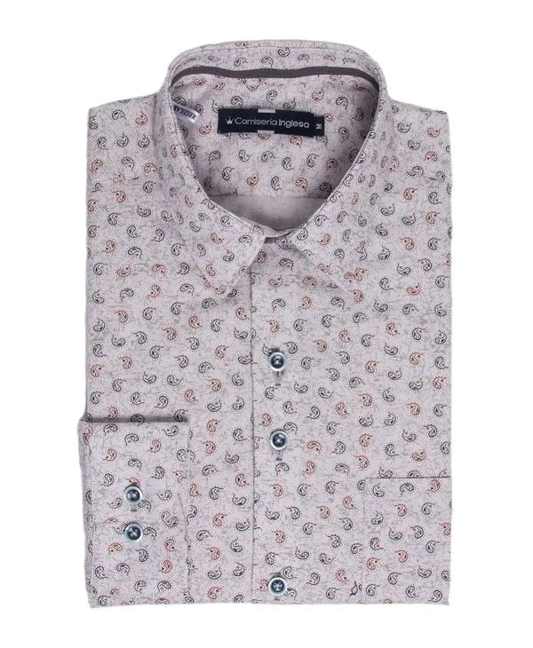 Camisa Casual Clifden Estampada en 2 Colores